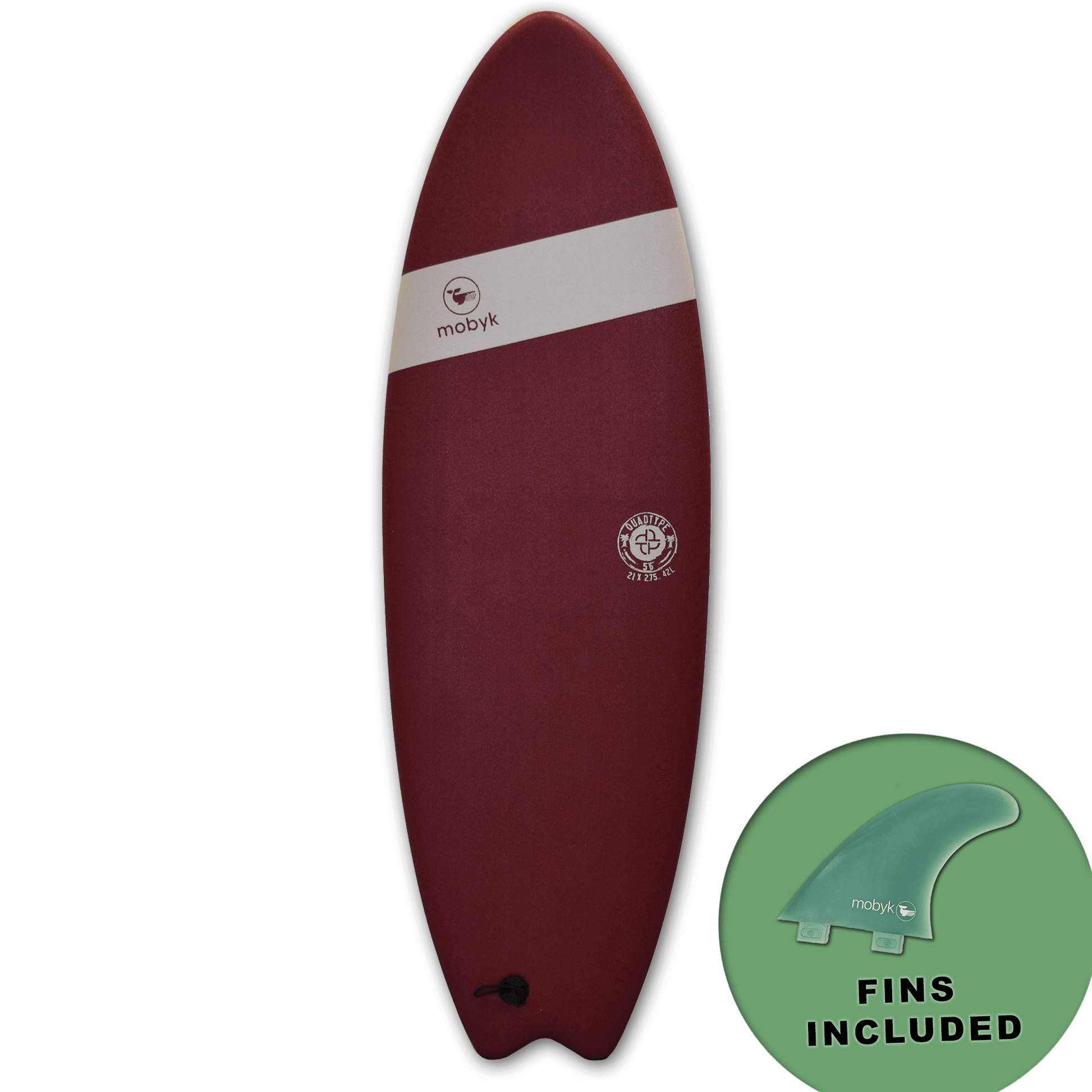 Mobyk Quad Fish Softboard - Stout S2AS
