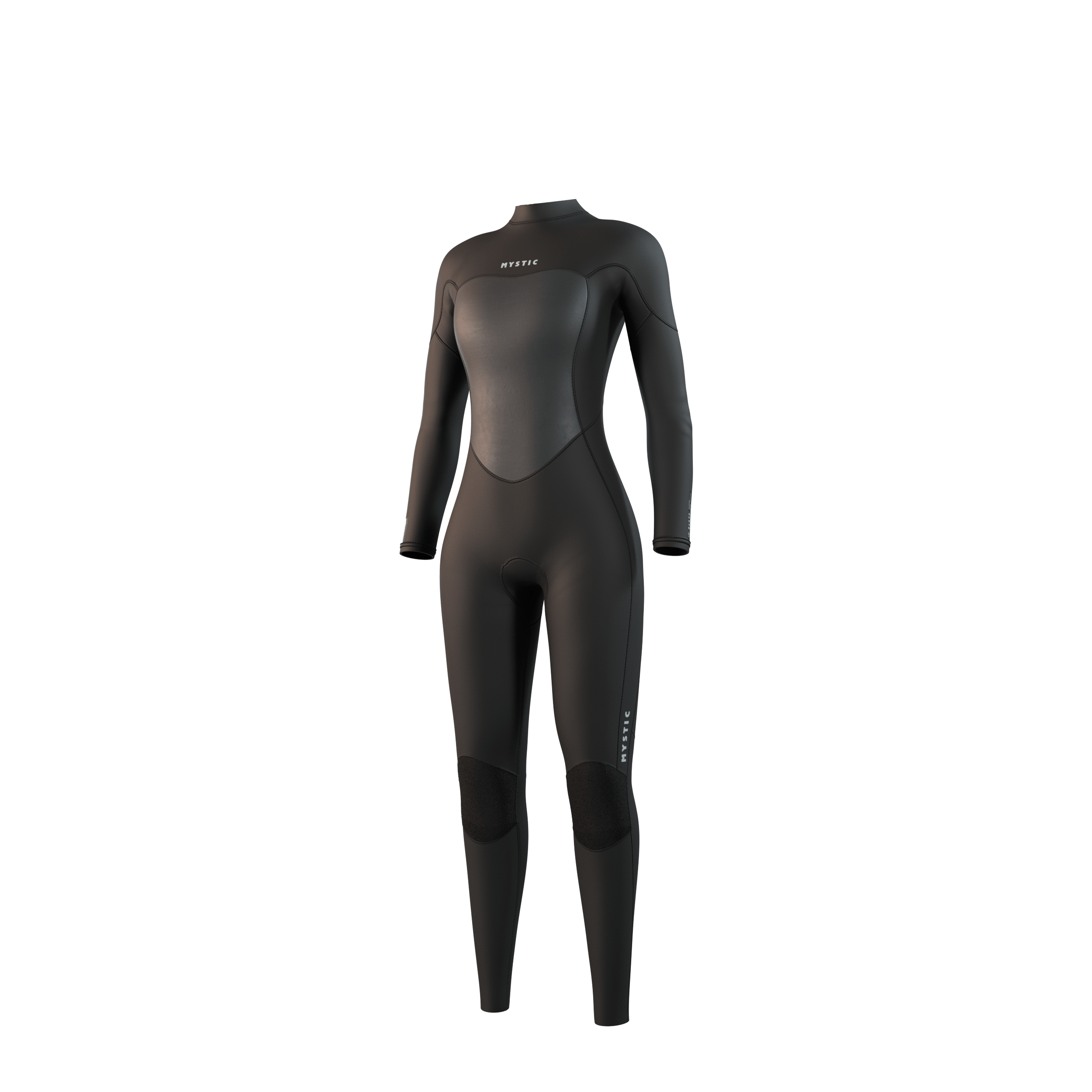 Mystic Brand Fullsuit 3/2mm BackZip Flatlock Women - Black - 2026 Mystic