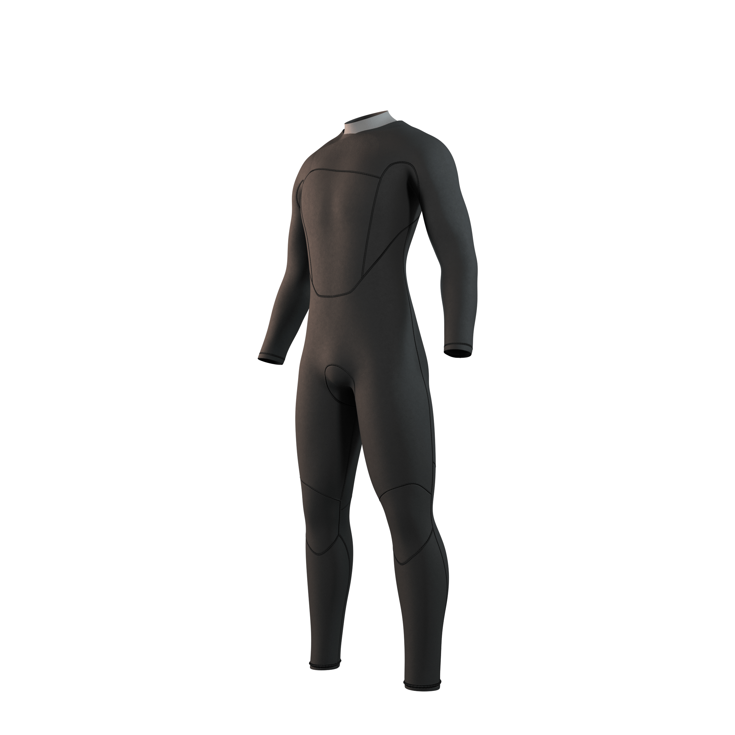 Mystic Brand Fullsuit 3/2mm FrontZip Flatlock - Black - 2026 Mystic