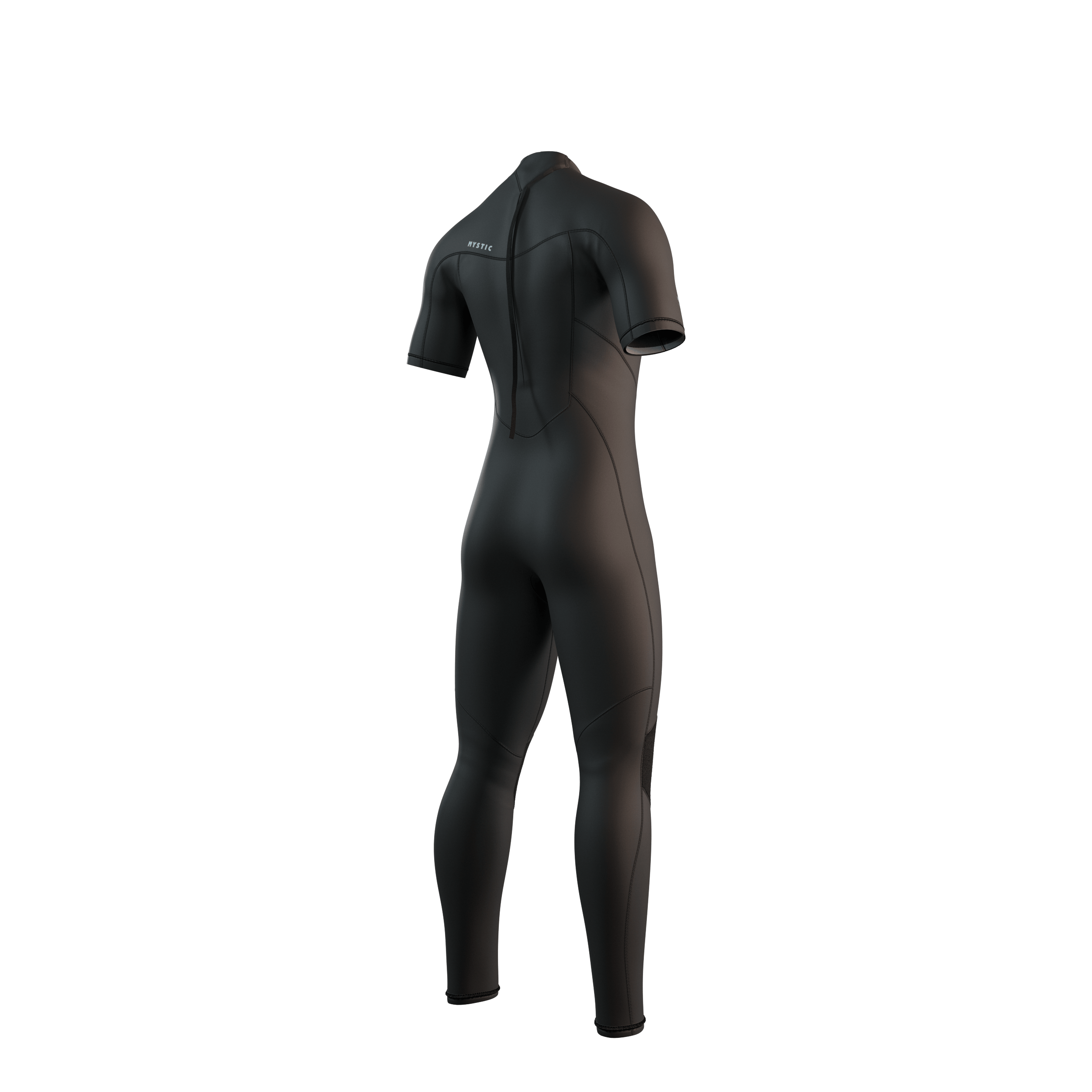 Mystic Brand Shortarm 3/2mm BackZip Flatlock - Black - 2026 Mystic