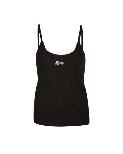 Mystic Classic Rib Singlet (Black) S2AS