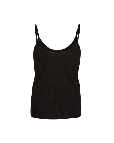 Mystic Classic Rib Singlet (Black) S2AS