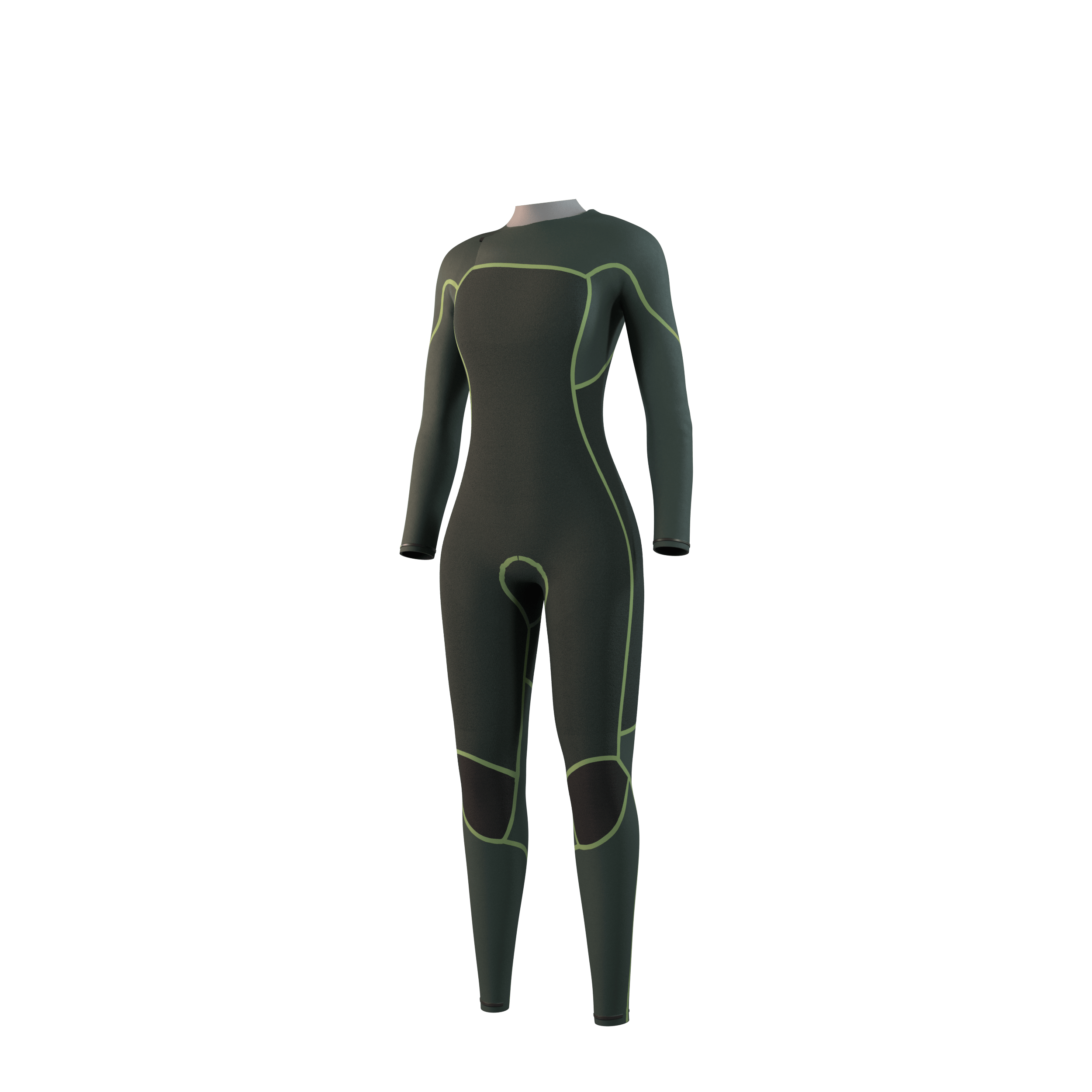 Mystic Evolve Fullsuit 4/3mm FrontZip Women - NATURAL FOAM - Black - 2026 Mystic