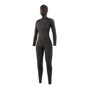 Mystic Gem Hooded Fullsuit 6/4/3mm Front Zip - Black - 2026 Mystic