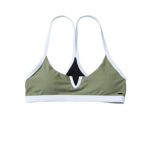 Mystic Jalou Bikini Top (Olive Green) S2AS