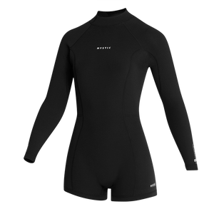 Mystic Lunar Longarm Shorty 2/2mm Bzip Women - 2026 - Black Mystic