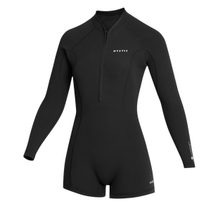 Mystic Lunar Longarm Shorty 2/2mm Fzip Women - 2026 - Black Mystic