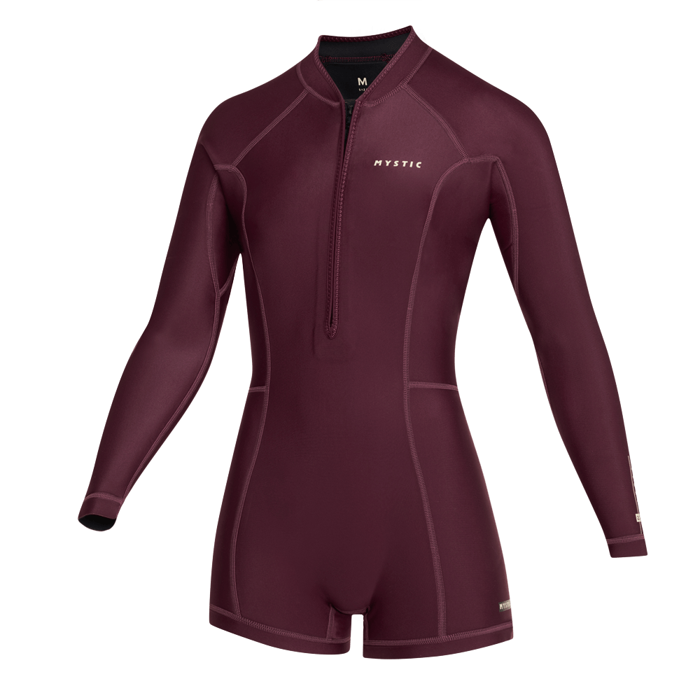 Mystic Lunar Longarm Shorty 2/2mm Fzip Women - 2026 - Oxblood Red Mystic