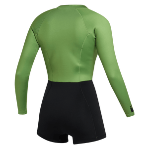 Mystic Lunar Longarm Shorty 2/2mm Fzip Women - Soft Green - 2026 Mystic