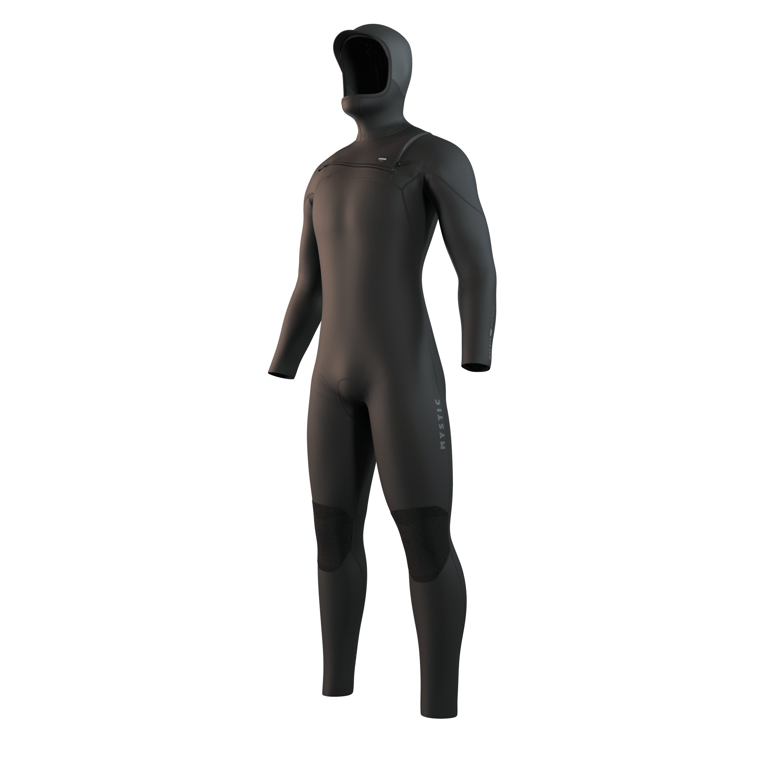 Mystic Motion Hooded Fullsuit 5/3mm FrontZip - Black - 2026 Mystic