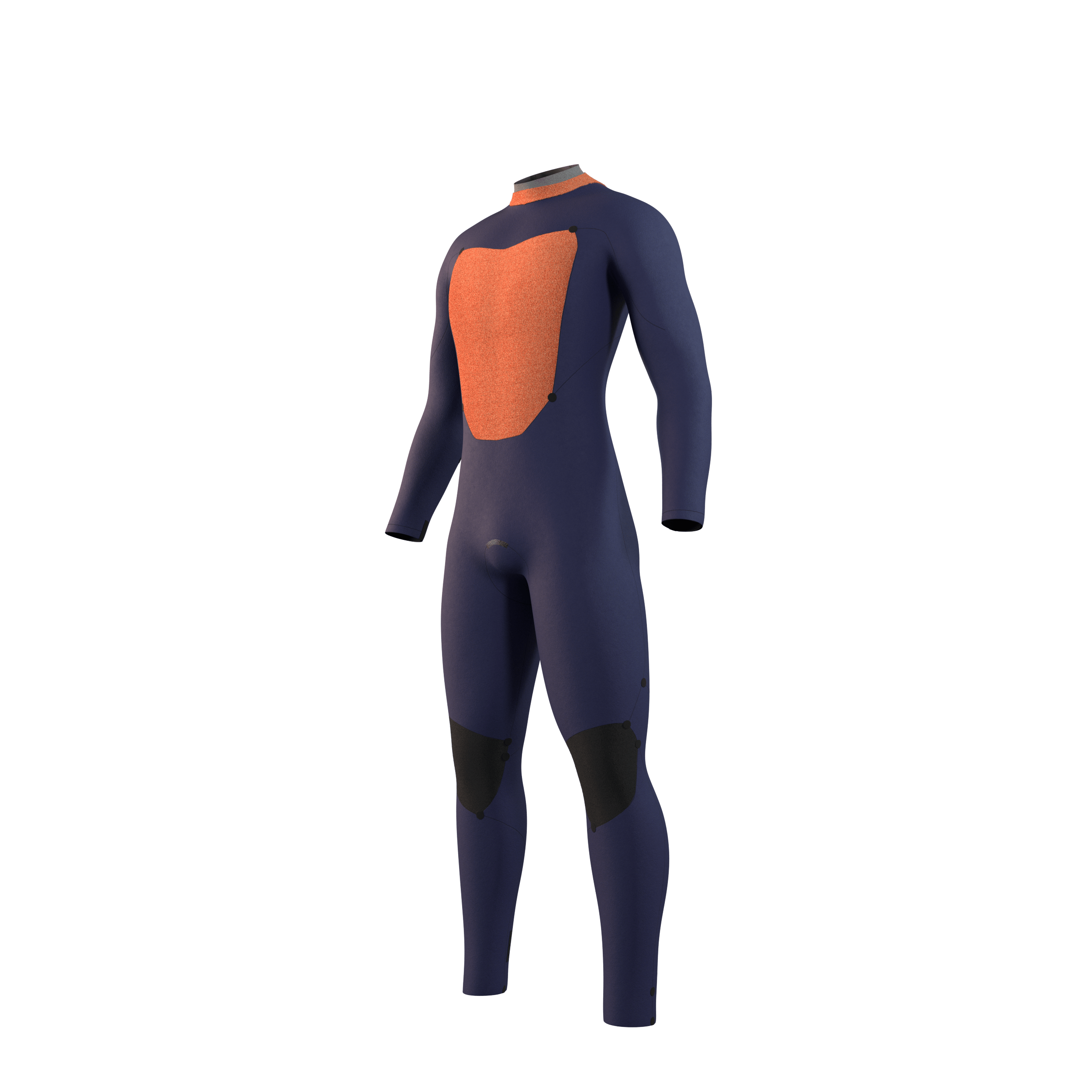 Mystic Star Fullsuit 5/3mm Bzip - Black / Blue - 2026 Mystic