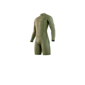 Mystic The One Longarm Shorty 3/2 Zipfree - Moss - 2026 Mystic