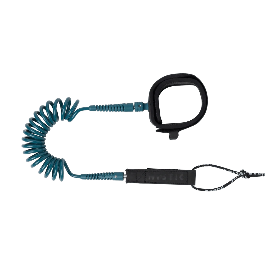 Mystic Wing Board Leash Calf (Coiled) Black MYSTIC