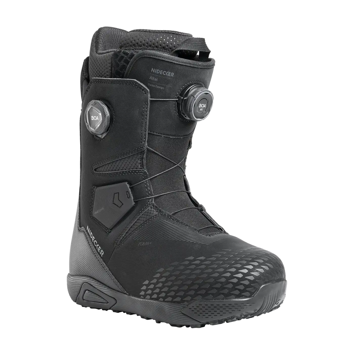 Nidecker Altai men's dual BOA snowboard boots in black - product view 1