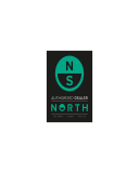 North Dealer Sticker set of 2 North