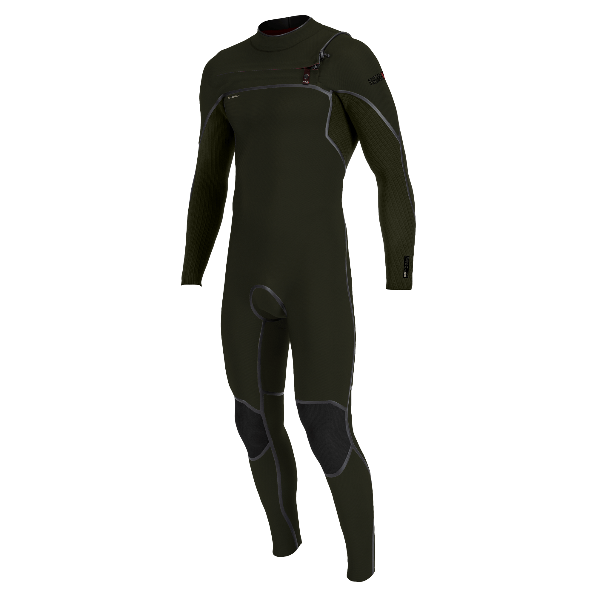 O'Neill Hyperfreak Fire 5/4+ Chest Zip Wetsuit with Hood O'NEILL