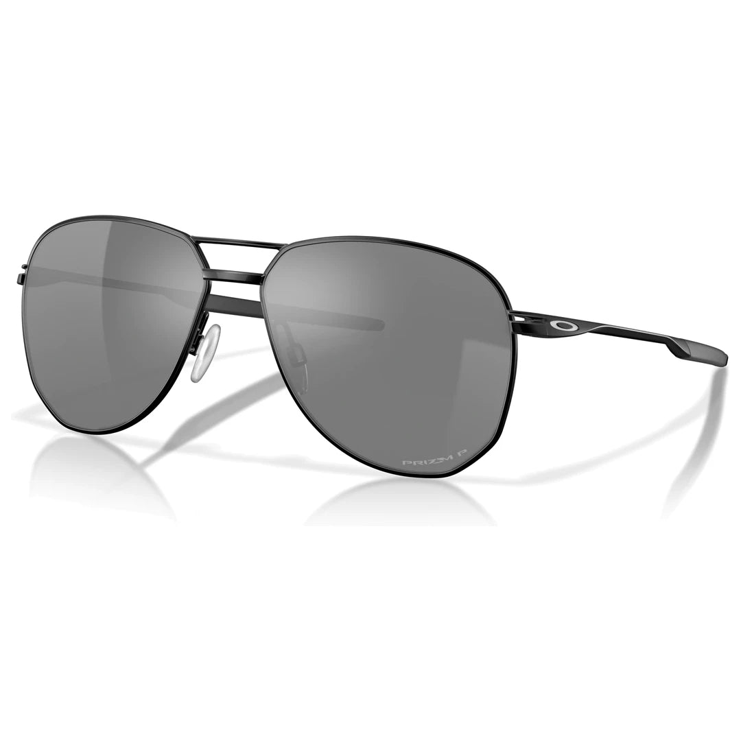 Oakley Contrail Aviator Sunglasses Satin Black Prizm Black Polar S2AS