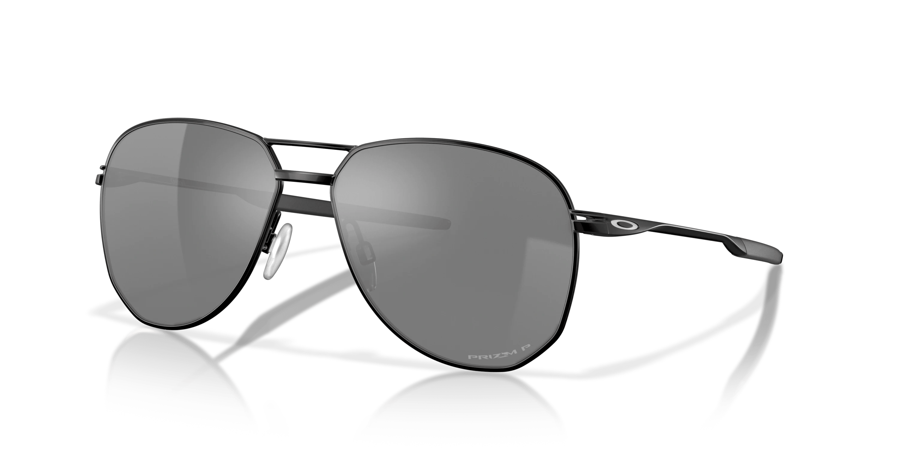 Oakley Contrail Aviator Sunglasses Satin Black Prizm Black Polar S2AS