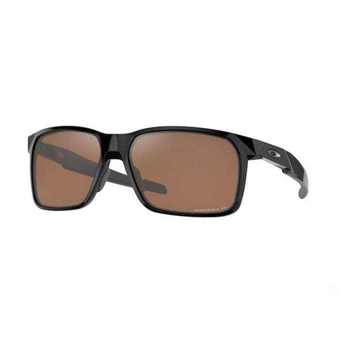 Oakley Drop Point sunglasses (Polished Black with Prizm Tungsten Polarised) S2AS