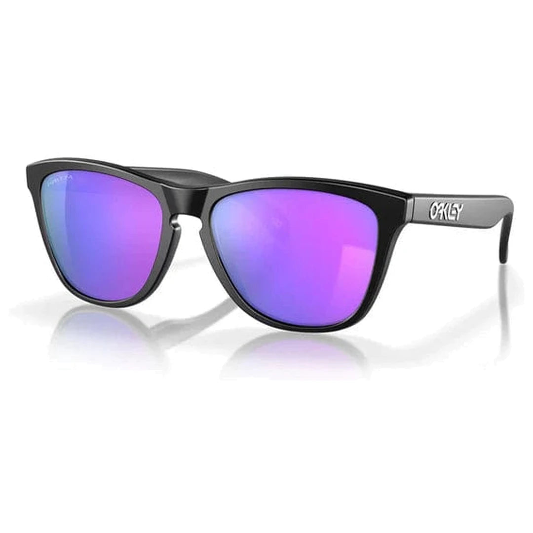 Oakley Frogskin Sunglasses (Matte Black with Prizm Violet) S2AS