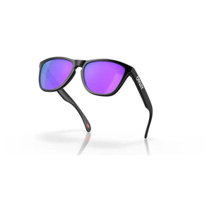 Oakley Frogskin Sunglasses (Matte Black with Prizm Violet) S2AS