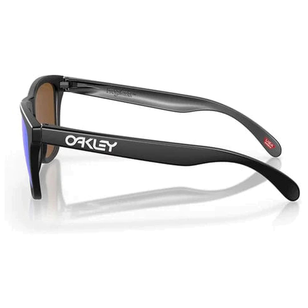 Oakley Frogskin Sunglasses (Matte Black with Prizm Violet) S2AS