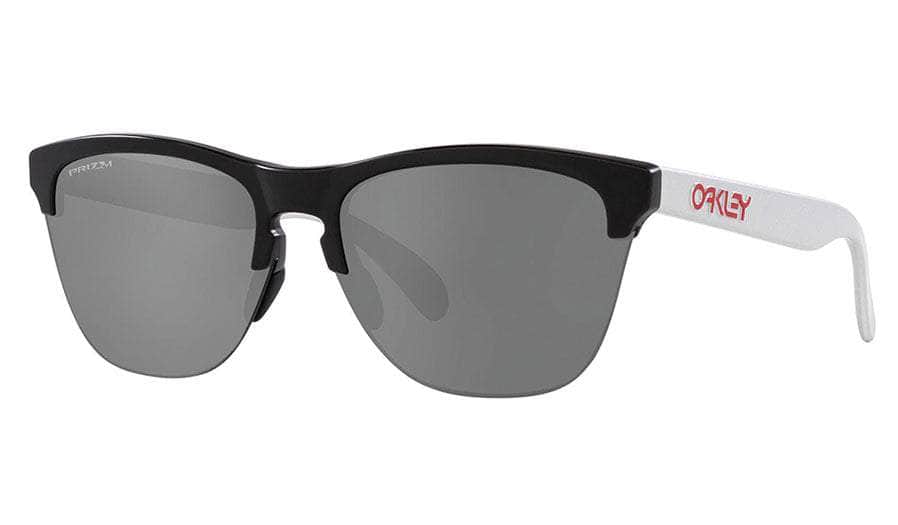 Oakley Frogskins Lite Sunglasses (Matt Black/Sliver with Black Prizm) S2AS