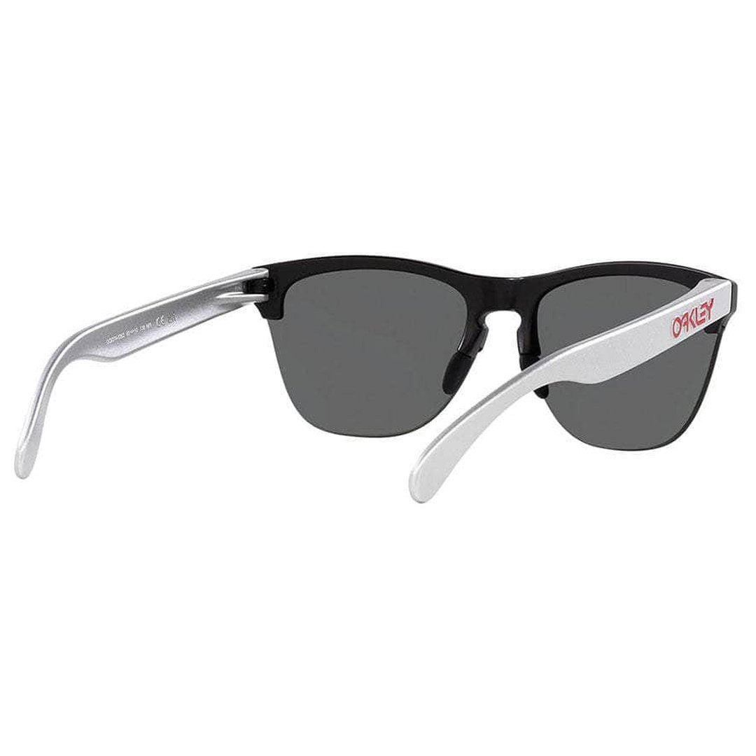 Oakley Frogskins Lite Sunglasses (Matt Black/Sliver with Black Prizm) S2AS