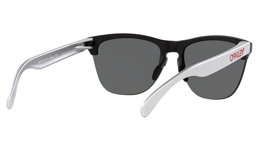 Oakley Frogskins Lite Sunglasses (Matt Black/Sliver with Black Prizm) S2AS
