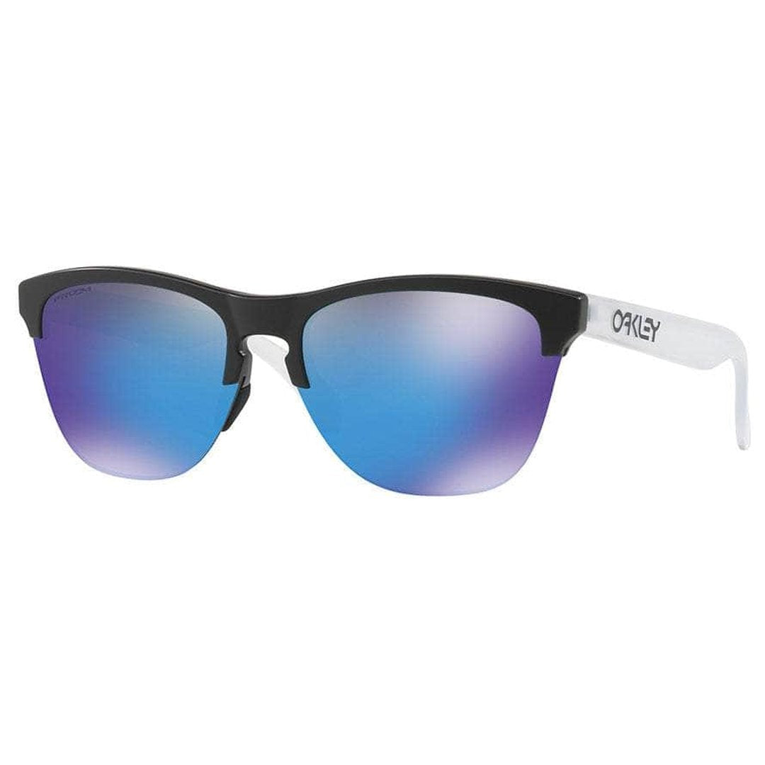 Oakley Frogskins Lite Sunglasses (Matt Black with Prizm Sapphire) S2AS
