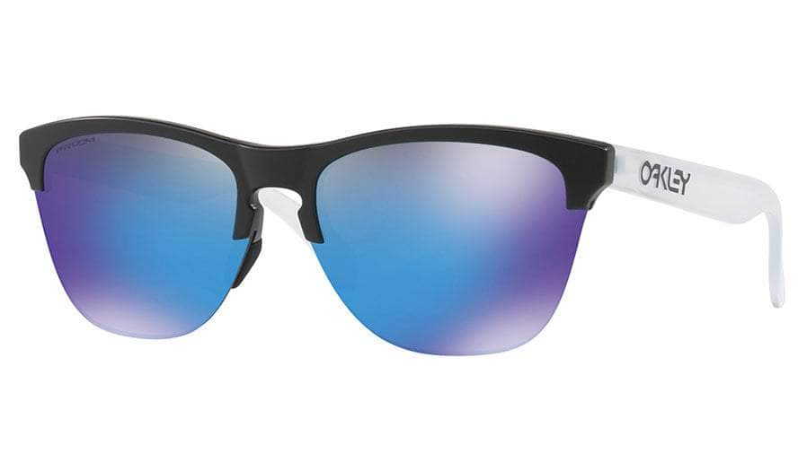 Oakley Frogskins Lite Sunglasses (Matt Black with Prizm Sapphire) S2AS