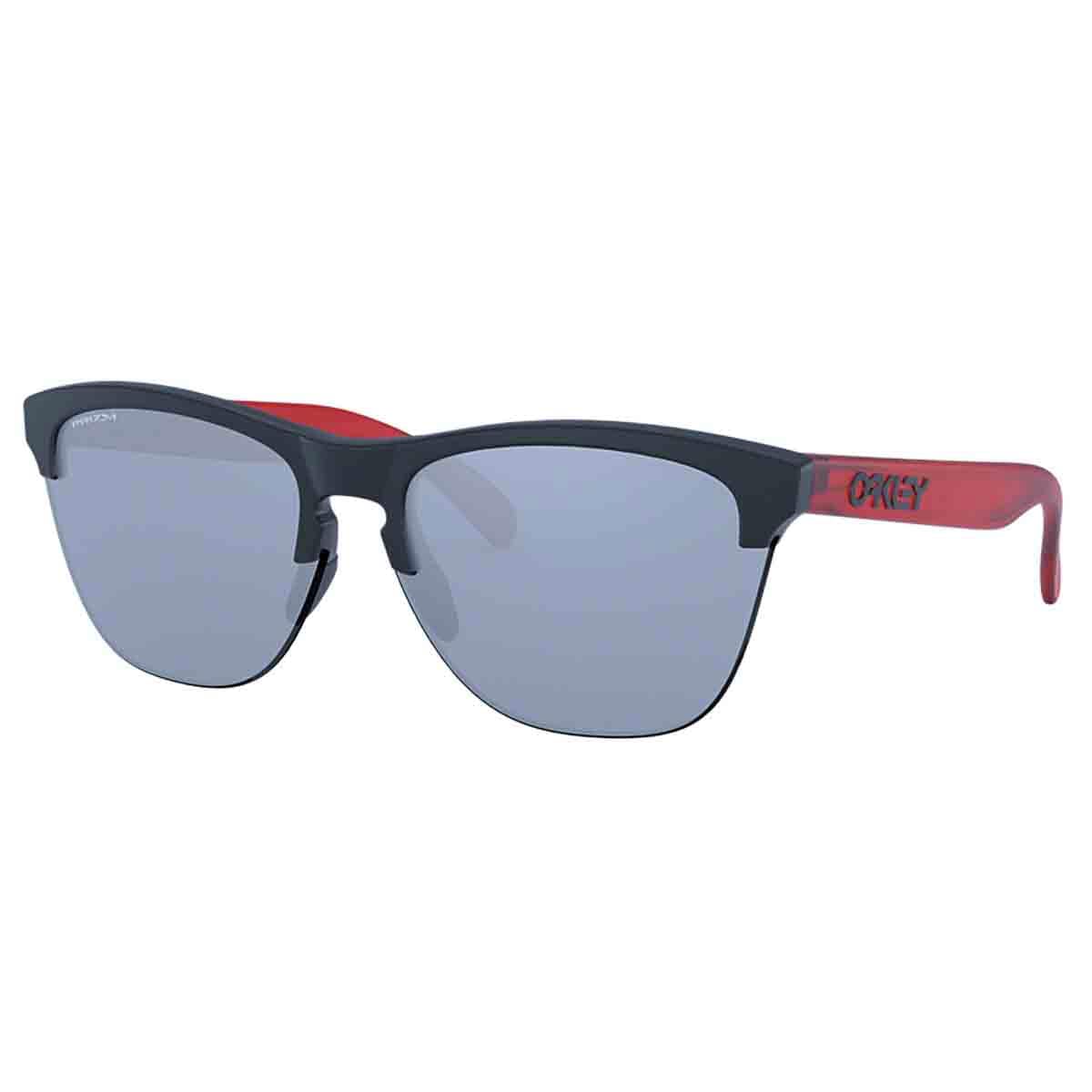 Oakley Frogskins Lite Sunglasses (Matte Black-Transcluent Red with Prizm Black) S2AS