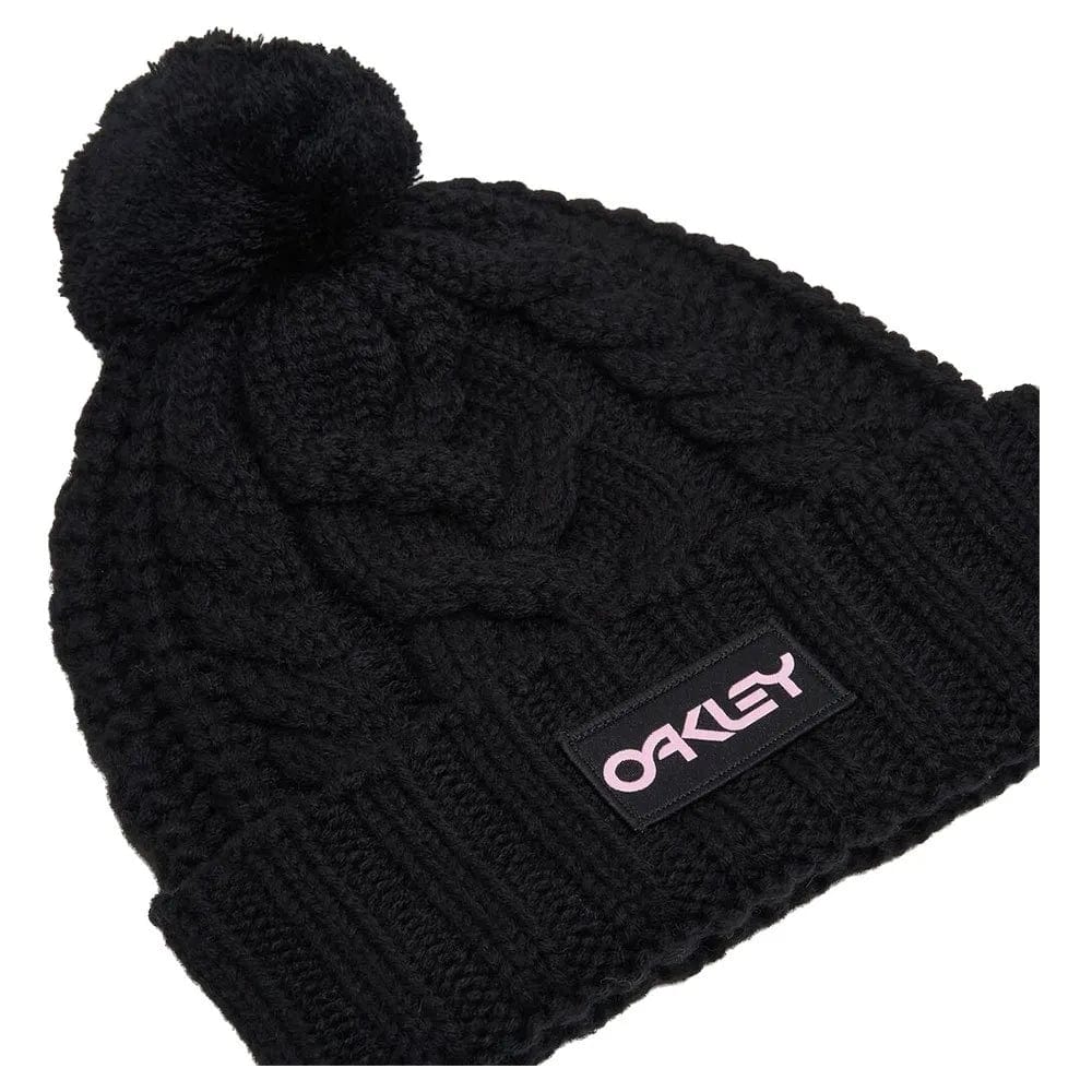 Oakley Harper Pom Beanie Schwarz