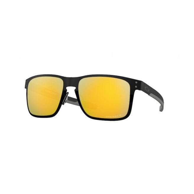 Oakley Holbrook Metal Sunglasses Polished Black With Prizm 24k Polarized OAKLEY