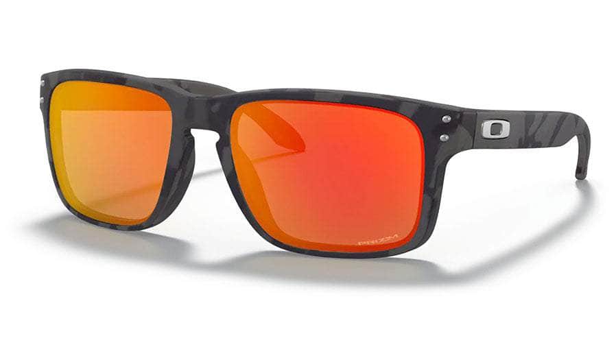 Oakley Holbrook Sunglasses Black Camo With Prizm Ruby S2AS