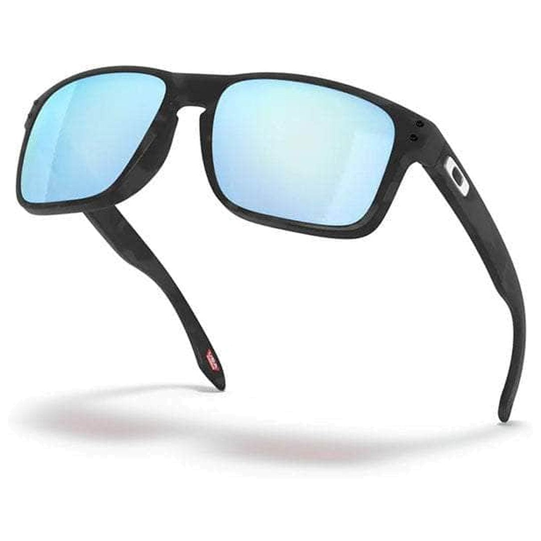 Oakley Holbrook Sunglasses Matte Black Camo With Prizm Deep Water Polarised S2AS