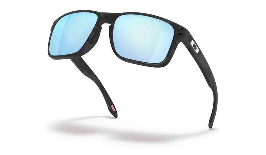 Oakley Holbrook Sunglasses Matte Black Camo With Prizm Deep Water Polarised S2AS