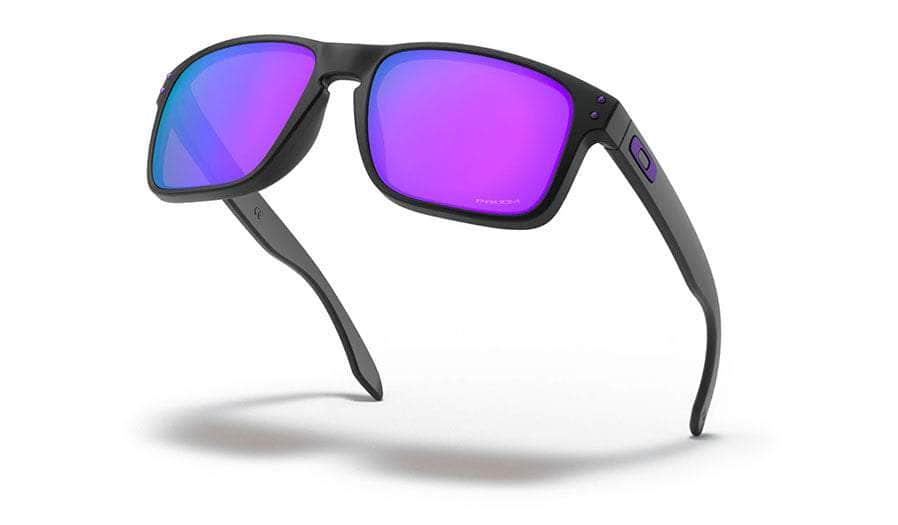 Oakley Holbrook Sunglasses (Matte Black/Violet Iridium) OAKLEY