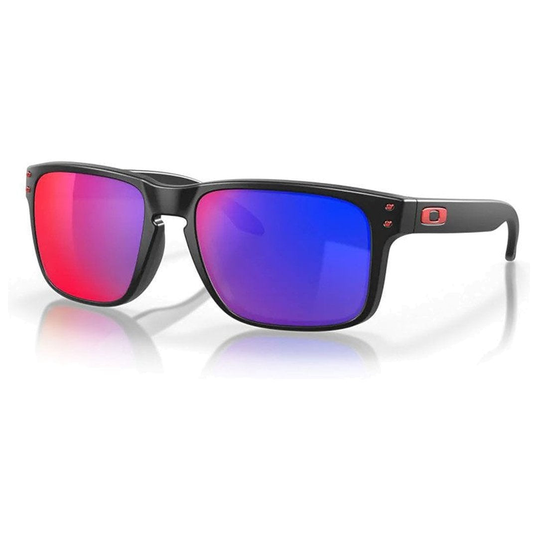 Oakley Holbrook Sunglasses (Matte Black with Red Iridium) S2AS