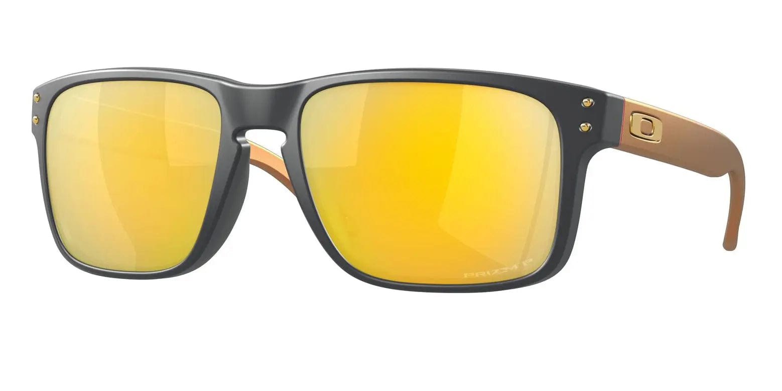 Oakley Holbrook Sunglasses (Matte Carbon with Prizm 24K Polarised) S2AS