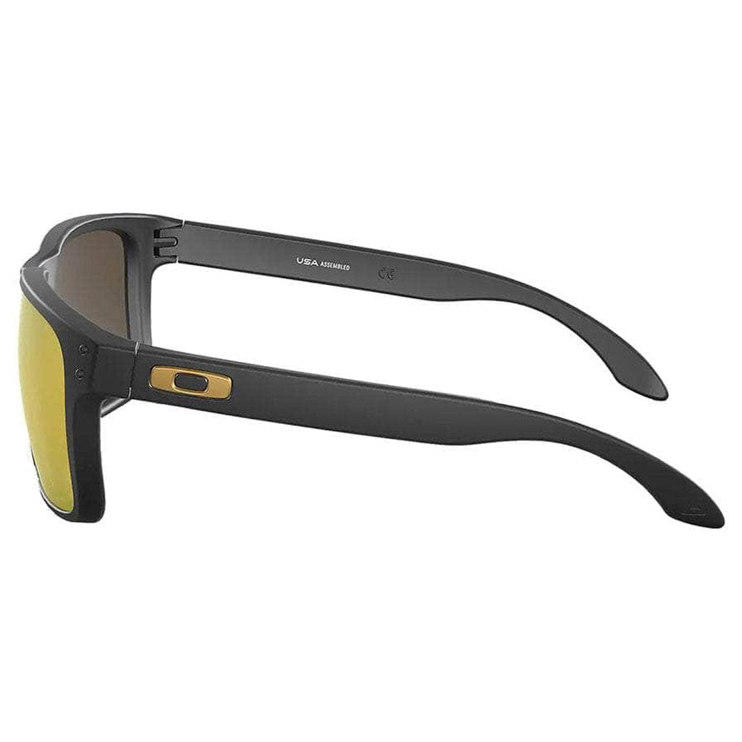 Oakley Holbrook XL Sunglasses (Matte black with Prizm 24K Polarised) S2AS