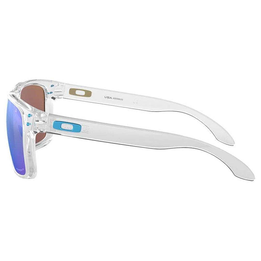 Oakley Holbrook XL Sunglasses (Polished Clear with Prizm Sapphire Polarised) S2AS