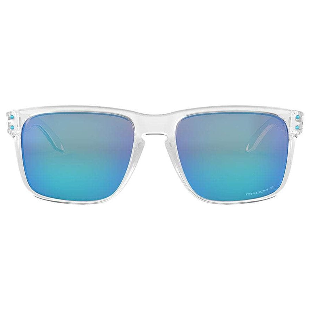 Oakley Holbrook XL Sunglasses (Polished Clear with Prizm Sapphire Polarised) S2AS