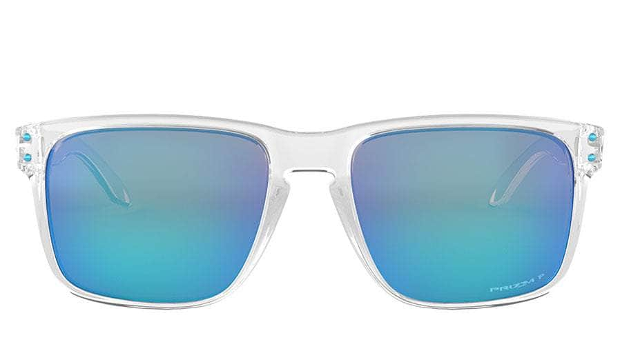 Oakley Holbrook XL Sunglasses (Polished Clear with Prizm Sapphire Polarised) S2AS