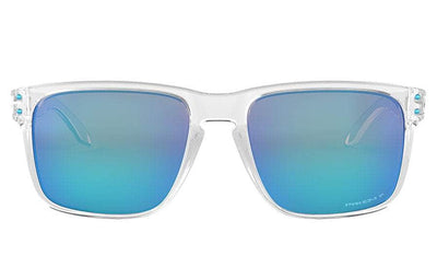 Oakley Holbrook XL Sunglasses (Polished Clear with Prizm Sapphire Polarised) S2AS