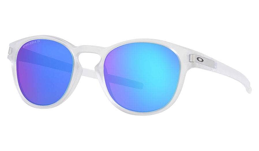 Oakley Latch Key Sunglasses (Clear with Prizm Sapphire Polarised) S2AS