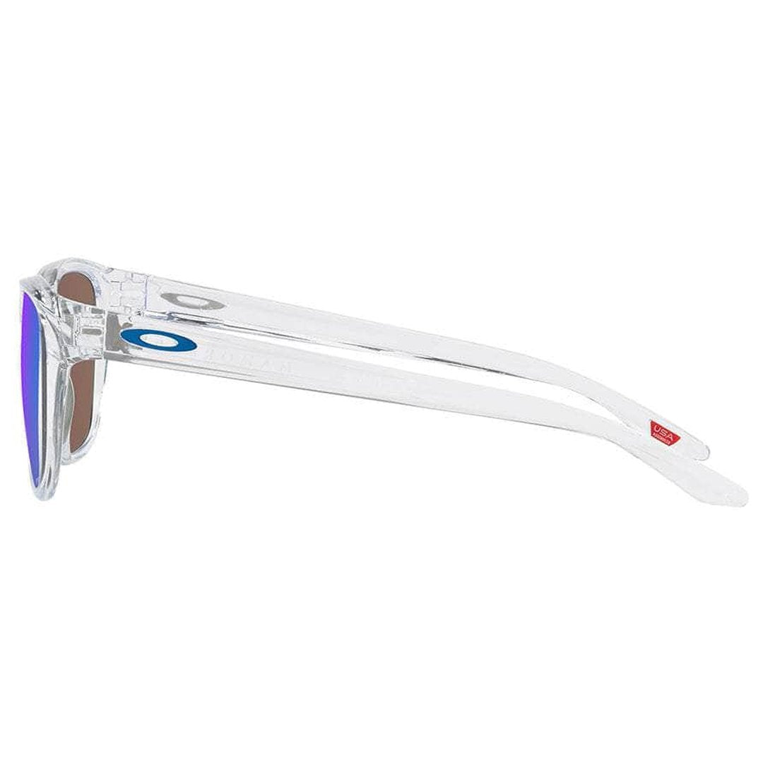 Oakley Manorburn Sunglasses (Polished clear with Prizm Sapphire) S2AS