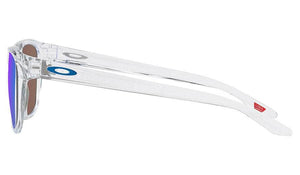 Oakley Manorburn Sunglasses (Polished clear with Prizm Sapphire) S2AS