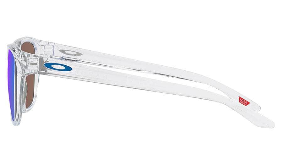 Oakley Manorburn Sunglasses (Polished clear with Prizm Sapphire) S2AS