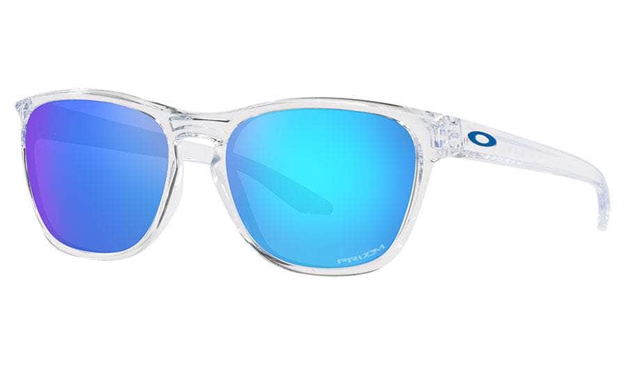 Oakley Manorburn Sunglasses (Polished clear with Prizm Sapphire) S2AS